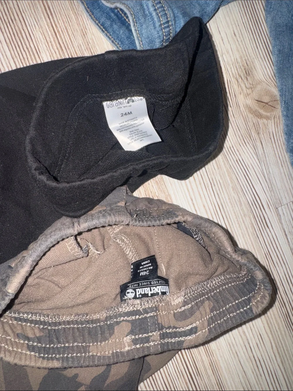 Timberland  and garanimals Black & Green Camo Kids Jogger Pants - 2 Pack